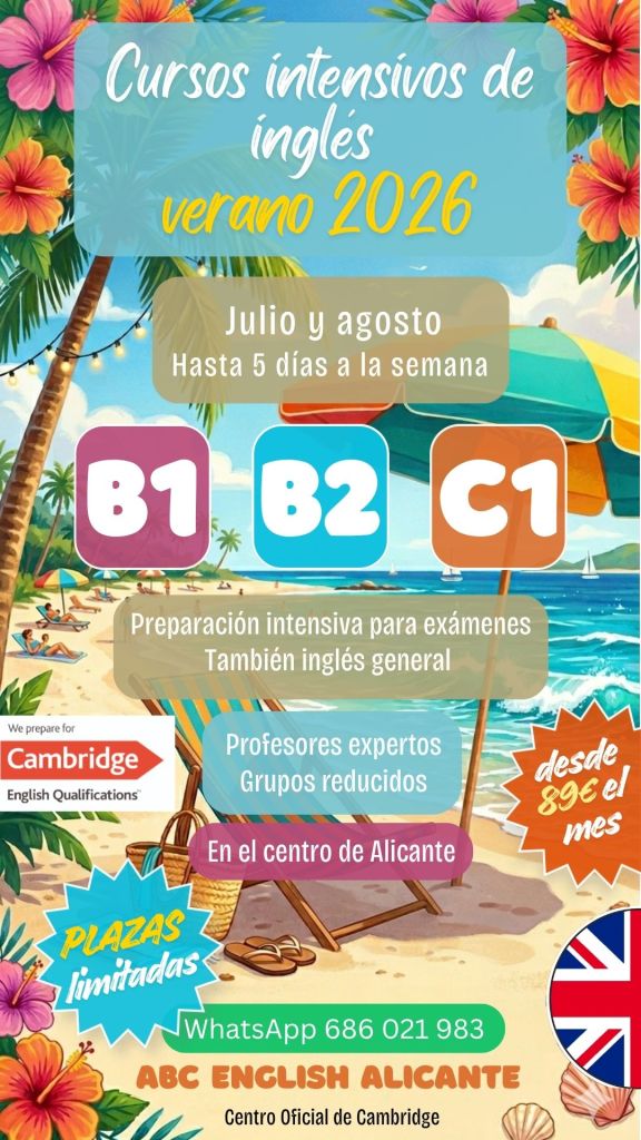 Nuestro cursos intensivas de verano